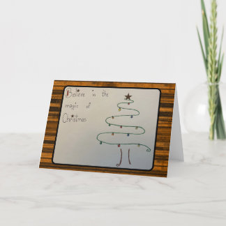 Carte De Remerciements Magie de Noël