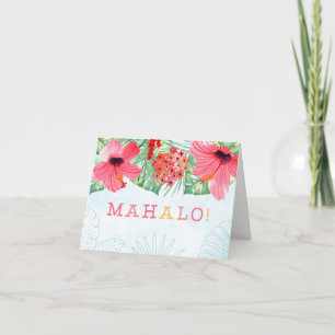 Carte De Remerciements mahalo greetincard, mahalo stationery