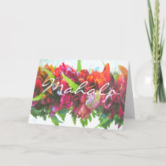 Carte De Remerciements Mahalo Haku