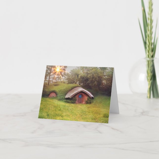 Carte De Remerciements Maison de Conte de Fée (Devant)