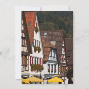 Carte De Remerciements Maisons traditionnelles d'Allemagne