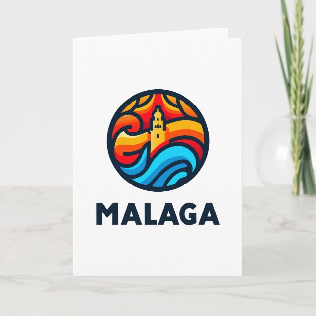 Carte De Remerciements Malaga 3 (Devant)