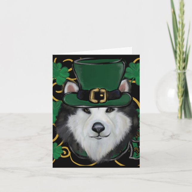 Carte De Remerciements Malamute d'Alaska    (Devant)