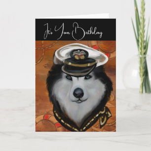 Carte De Remerciements Malamute d'Alaska