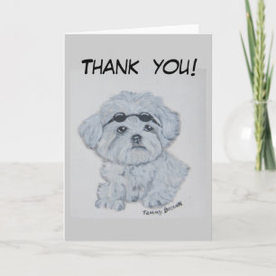 Carte De Remerciements Maltais Thank you card