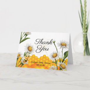 Carte De Remerciements Mama To Bee Honeycomb White Daisy Photo