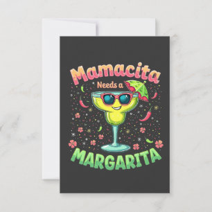 Carte De Remerciements Mamacita a besoin d'une Margarita Cinco De Mayo Pa