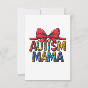 Carte De Remerciements Maman autiste Arc Coquette Maman Sensibilisation à