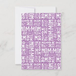 Carte De Remerciements Maman, Maman, Maman - Bloquer le Motif