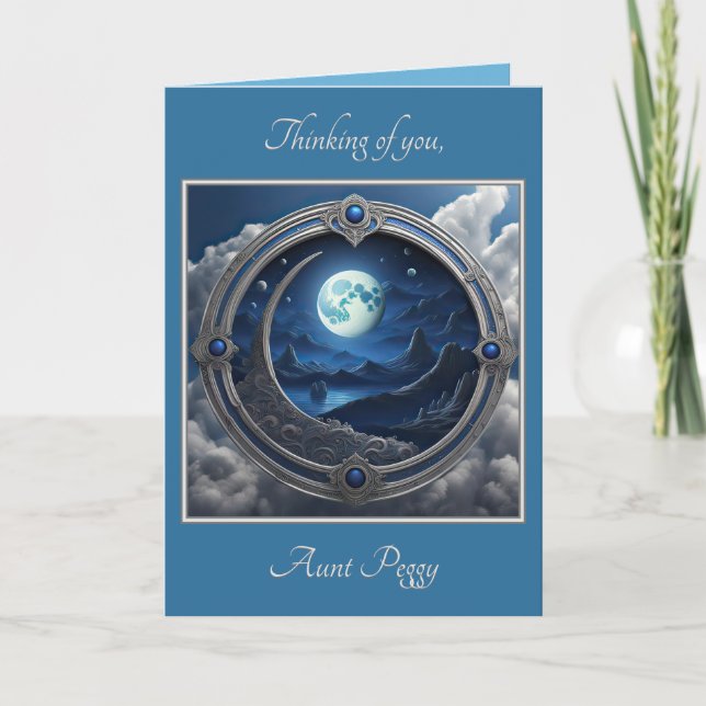 Carte De Remerciements Man In The Moon (Set 2402-28A #4) Note Card (Devant)