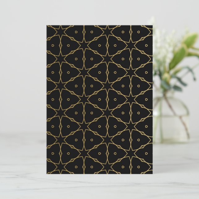 Carte De Remerciements Mandala 51 de luxe (Debout devant)