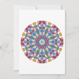 Carte De Remerciements Mandala de fleurs