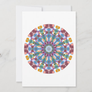 Carte De Remerciements Mandala de fleurs