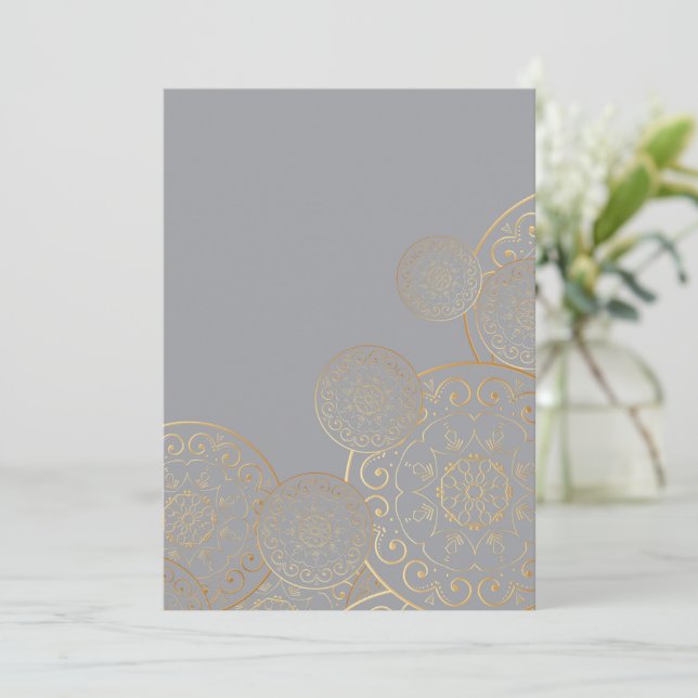 Carte De Remerciements Mandala de luxe 49 (Debout devant)