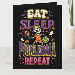 Carte De Remerciements Manger Dormir Pickleball Répéter Pickleball