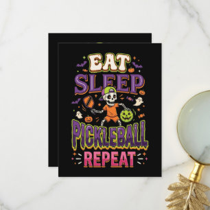 Carte De Remerciements Manger Dormir Pickleball Répéter Pickleball