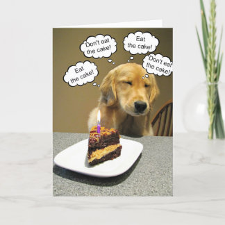Carte De Remerciements Mangez le gâteau Anniversaire