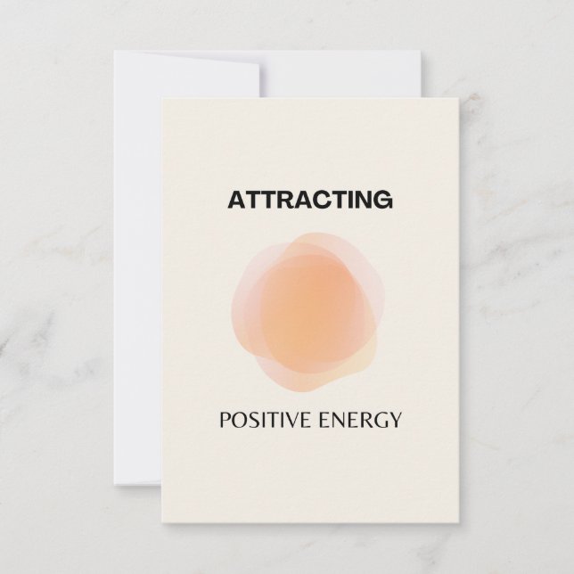 Carte De Remerciements Manifestation, Spiritualité Positive, Affirmation  (Devant)