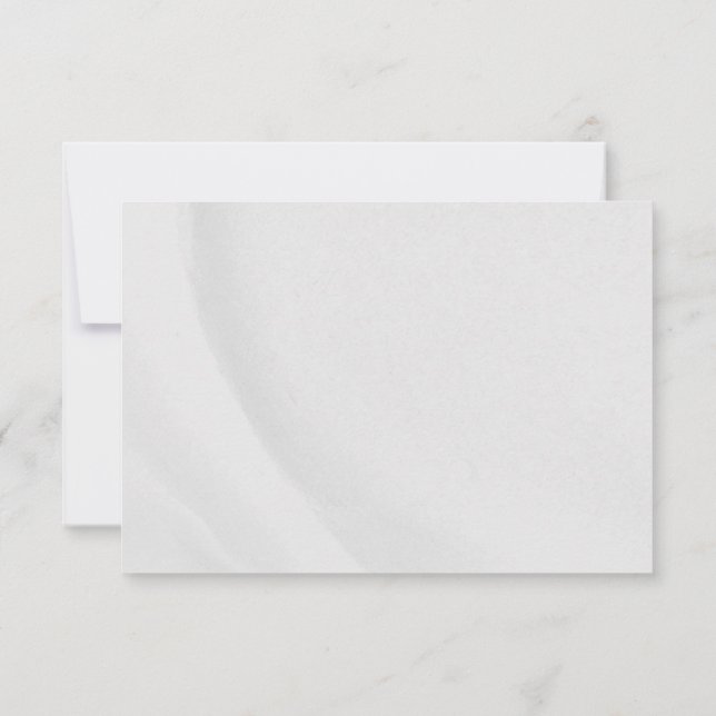 Carte De Remerciements Marbre Blanc (Dos)