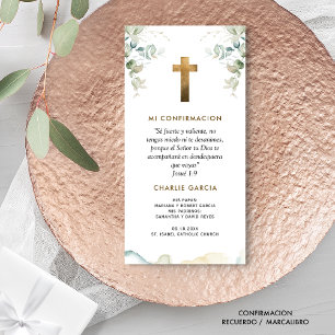 Carte De Remerciements Marcalibros, Recuerdo de Confirmación, Botánico