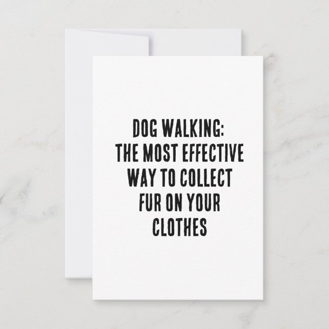 Carte De Remerciements Marche de chien : le moyen le plus efficace de ram (Devant)