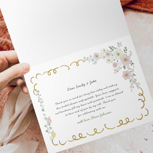 Carte De Remerciements Marché de producteurs Fleuriste Fantaisiste Nouvea (Créateur téléchargé)