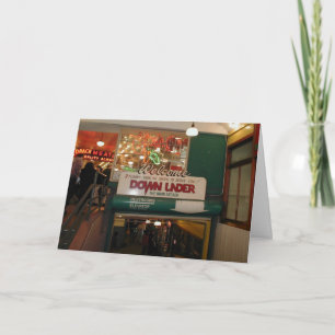 Carte De Remerciements Marché Pike Place de Seattle, Washington Down Unde