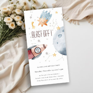 Carte De Remerciements Mare Espace Extérieur Étoiles N'Importe Quel Âge A