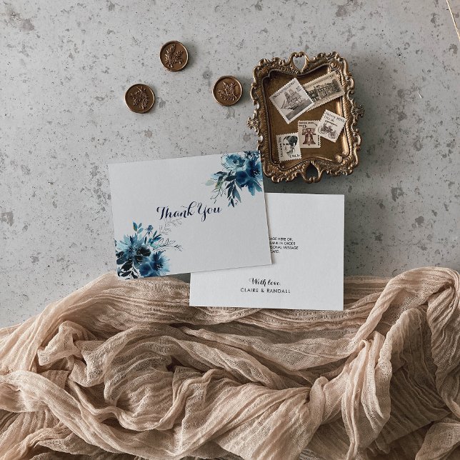 Carte de remerciements Mariage à aquarelle classiq (Créateur téléchargé)