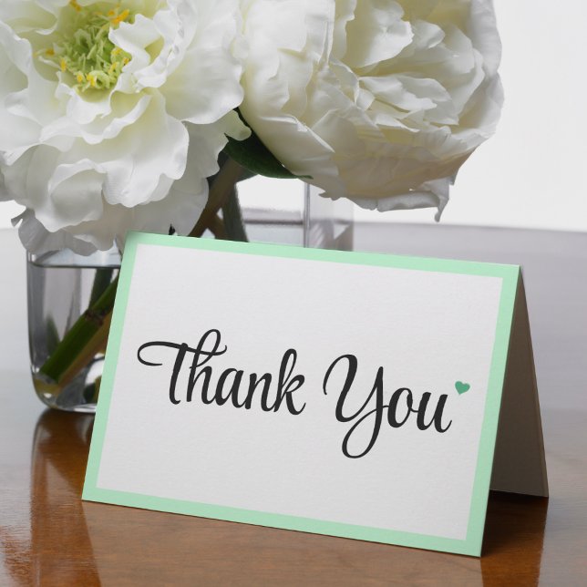 Carte De Remerciements Mariage à croquer Fête de Mariage (Mint to Be Wedding Bridal Shower Thank You Card
)