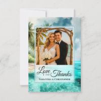 Mariage Amour & Remerciements Photo & Note