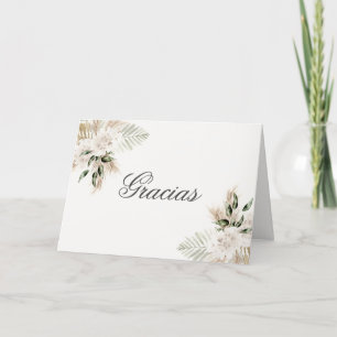 Carte De Remerciements Mariage Boho espagnol