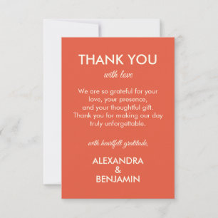 Carte De Remerciements Mariage Botanique Vintage   Accent Chaleureux et R