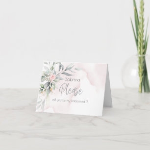 Carte De Remerciements Mariage   Campagne Jardin rose Floral