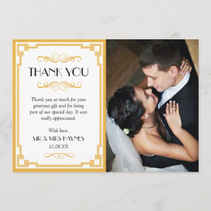 Carte de remerciements mariage, Carte Appartement