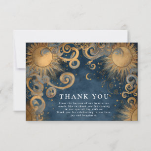 Carte De Remerciements Mariage céleste sous le soleil de minuit