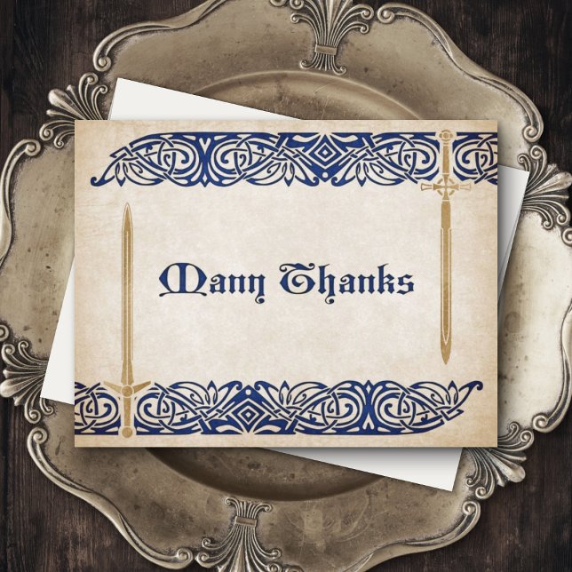 Carte De Remerciements Mariage celtique des épées (Créateur téléchargé)