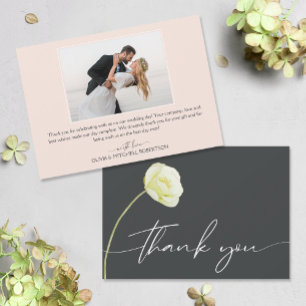 Carte De Remerciements Mariage Chic Watercolor