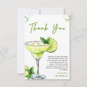 Carte De Remerciements Mariage & Cocktail Vert Margs & Matrimony Enterrem