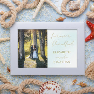 Carte De Remerciements Mariage d'aquarelle bleu