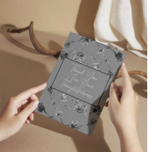 Mariage d'aquarelle florale gris doux