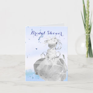 Carte De Remerciements mariage de douche de mariée Abstrait joyeux