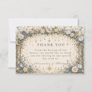 Carte De Remerciements Mariage de jardin céleste éthéré