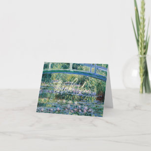 Carte De Remerciements Mariage de Rêve Jardin d'Art de Nymphéas de Monet