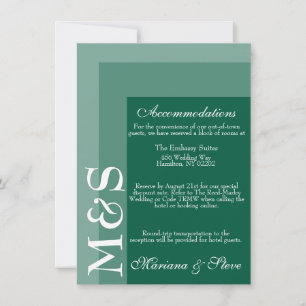 Carte De Remerciements Mariage de script moderne Emerald Green