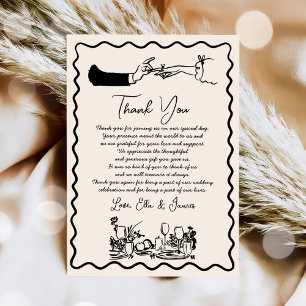 Carte de remerciements Mariage Dessin Dessin Dupli