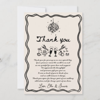 Carte de remerciements Mariage Dessin Dessin Dupli