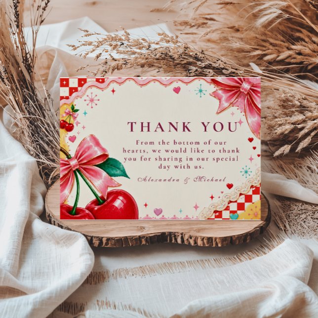 Carte De Remerciements Mariage Fantaisiste et Kitsch (Créateur téléchargé)