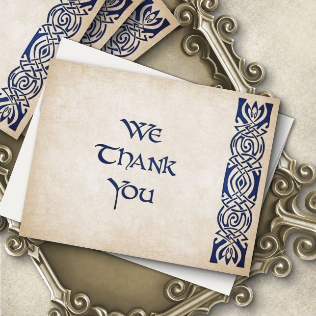Carte De Remerciements Mariage Fantasy Viking Celtique (Créateur téléchargé)