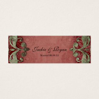 Carte de remerciements mariage Favour Verdigris